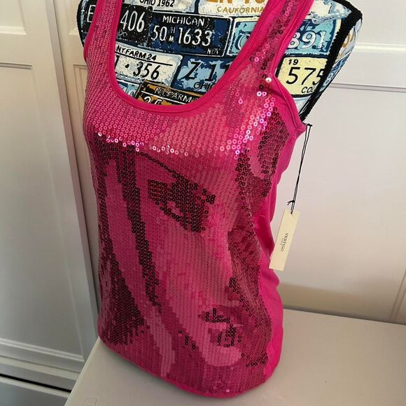 VINTAGE Y2K VERTIGO PARIS Pink Sequin Clubbing Dress - Picture 3 of 6